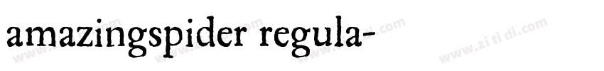 amazingspider regula字体转换